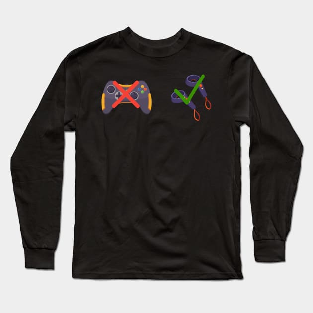 Virtual reality Controller Long Sleeve T-Shirt by maxcode